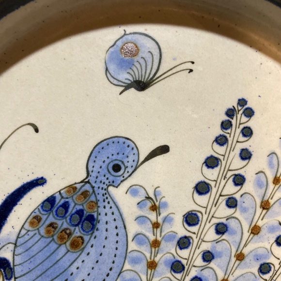 Ken Edwards El Palomar Mexico Tonala 10" deep  plate Tonala - Picture 4 of 10